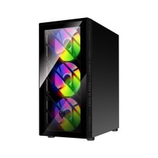 FSP CMT192 RGB Tempered Glass Gaming Case (4*FAN) -BLACK 
