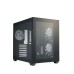 FSP CMT380 CUBE Gaming Case (3*120MM FAN) -BLACK (Dual-Chamber design/Dual tempered glass)