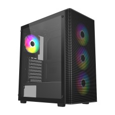 FSP M220 ARGB Tempered Glass Gaming Case (4*FAN)