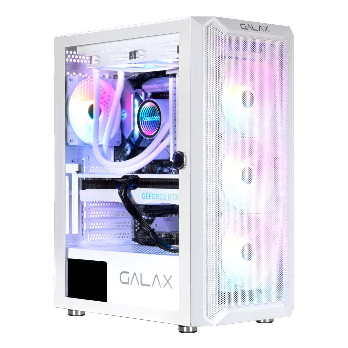 GALAX Revolution–07 RGB Tempered Glass Gaming Case-White | Taipei For ...