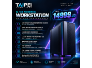 Taipei AI/3D Rendering Workstation Threadripper PRO 9965WX 24 CORE -RTX PRO 4000 24GB DDR-7 ECC-128GB D5 RDIMM ECC Registered-8TB GEN 4 7400MB/s NVME (4TB*2)
