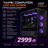 Taipei AMD X3D EXTREME Gaming & Streaming/Rendering/AI PC Workstation 2026 RYZEN 9 9950X3D-ASUS RTX5080 16GB D7-32GB 6000MHZ-GEN 5 10200MB/s Nvme