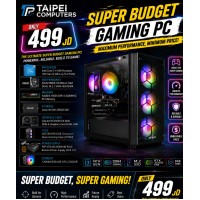 Taipei SUPER BUDGET Gaming PC I3 14TH 14100 -RTX3050 6GB -16GB D4