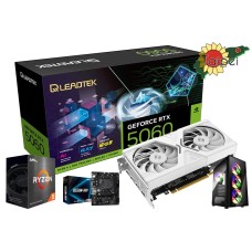 Taipei Budget/Performance Gaming PC-AMD Ryzen 5-Leadtek RTX5060 8GB D7 HURRICANE