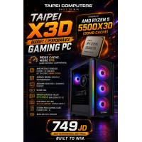 Taipei X3D Budget/Performance Gaming  PC-Ryzen 5 5500X3D (96MB Cache) -RTX5060 8GB D7-16GB D4   
