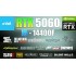 Taipei Budget/performance Gaming PC -I5 14400F -RTX5060-B760 D5 8-2025