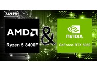 Taipei Budget/Performance Gaming AMD PC-Ryzen 5 8400F Up To 4.7GHZ /RTX5060/16GB D5 6000