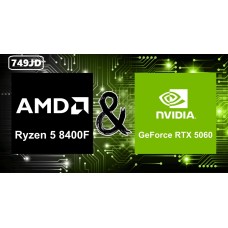 Taipei Budget/Performance Gaming AMD PC-Ryzen 5 8400F Up To 4.7GHZ /RTX5060/16GB D5 6000