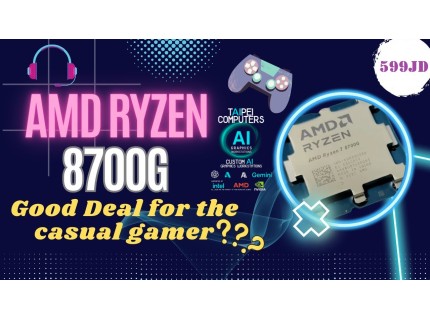 Taipei (Upgradable) Radeon Gaming PC RYZEN 7 8700G-AMD Radeon 780M Graphics/16GB D5 6800MHZ