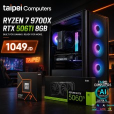 Taipei Performance Gaming AMD PC-Ryzen 7 9700X Up To 5.5GHZ /RTX5060TI 8GB/16GB D5 