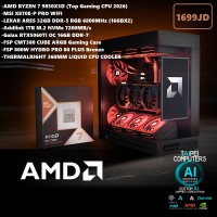 Taipei AMD X3D Gaming PC RYZEN 7 9850X3D/5060TI 16GB D7/X870/32GB D5 6800MHZ/1TB 7200MB/s 