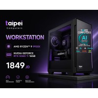Taipei Performance Workstation AMD PC-Ryzen 9 9950X /RTX5060TI 16GB/32GB D5/1TB GEN5