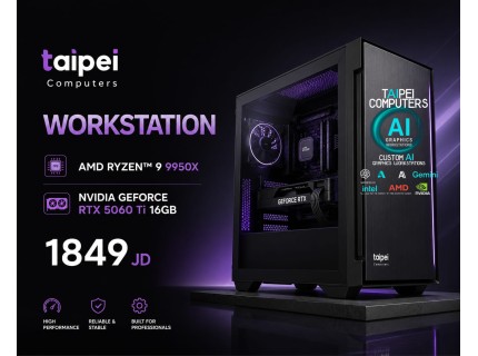 Taipei Performance Workstation AMD PC-Ryzen 9 9950X /RTX5060TI 16GB/32GB D5/1TB GEN5