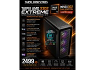 Taipei AMD X3D2 EXTREME Gaming & Streaming/Rendering/AI PC Workstation 2026 RYZEN 9 9950X3D2 Dual Edition-RTX5070TI 16GB D7-32GB 7200MHZ-GEN 5 10200MB/s Nvme