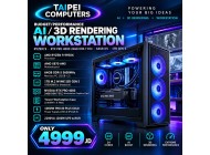 Taipei Budget/Performance AI/3D Rendering Workstation RYZEN 9-RTX PRO 4000 24GB DDR-7 ECC-64GB D5-1TB GEN 5 