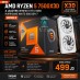 NEW AMD RYZEN 5 7500X3D & Leadtek WinFast RTX5060 HURRICANE White 8GB DDR-7 Graphics Card  Bundle 