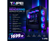 Taipei Power Rendering Workstation PC -I9 14900KF 24 CORE-RTX5060TI 16GB-32GB-1TB NVME