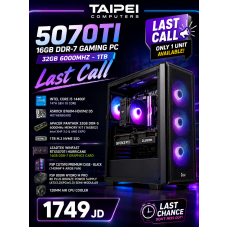 Taipei 5070TI 16GB DDR-7 Gaming PC-32GB 6000MHZ-1TB (Last Call)