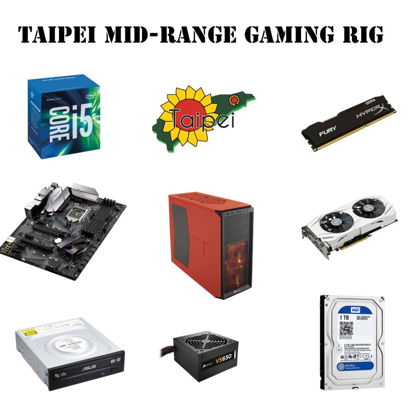 Taipei Mid-Range Gaming Rig | Taipei For Computers - Jordan
