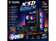 Taipei X3D Performance/Budget Gaming PC AMD PC-Ryzen 5 7500X3D 96 MB (3D V-Cache) -RTX5060 8GB D7-16GB 6000MHZ  999JD 