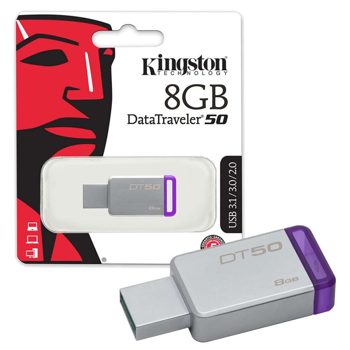 KINGSTON 8GB DT50 USB 3.0 Flash Drive