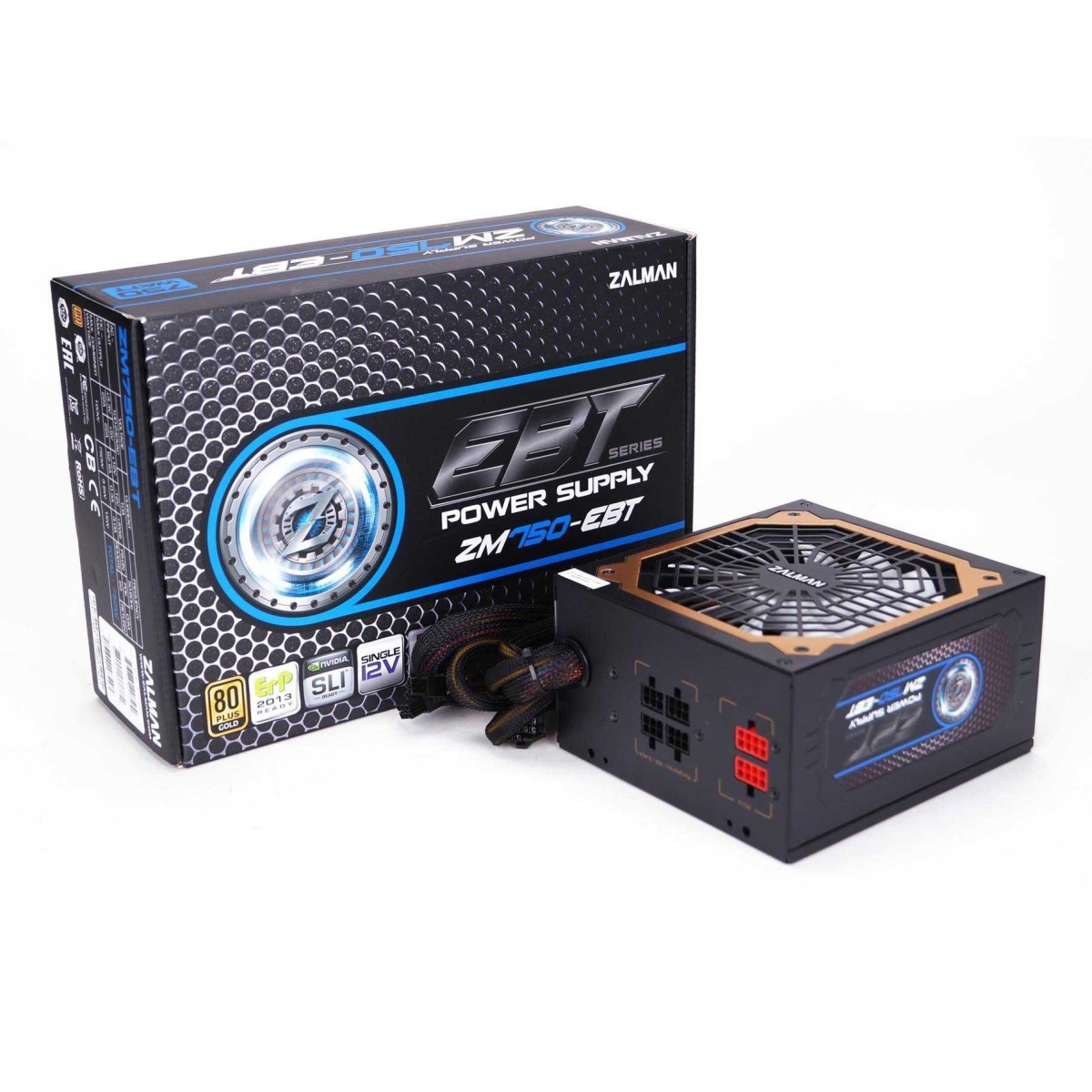 ZALMAN ZM750-EBT 750W 80 PLUS Gold Power Supply | Taipei For Computers ...