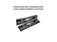 Apacer Nox 32GB DDR-5 6000MHz Memory KIT (16GBX2) Intel XMP 3.0 & AMD EXPO