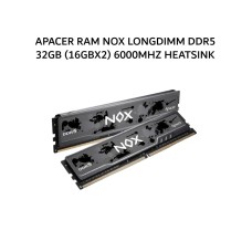 Apacer Nox 32GB DDR-5 6000MHz Memory KIT (16GBX2) Intel XMP 3.0 & AMD EXPO