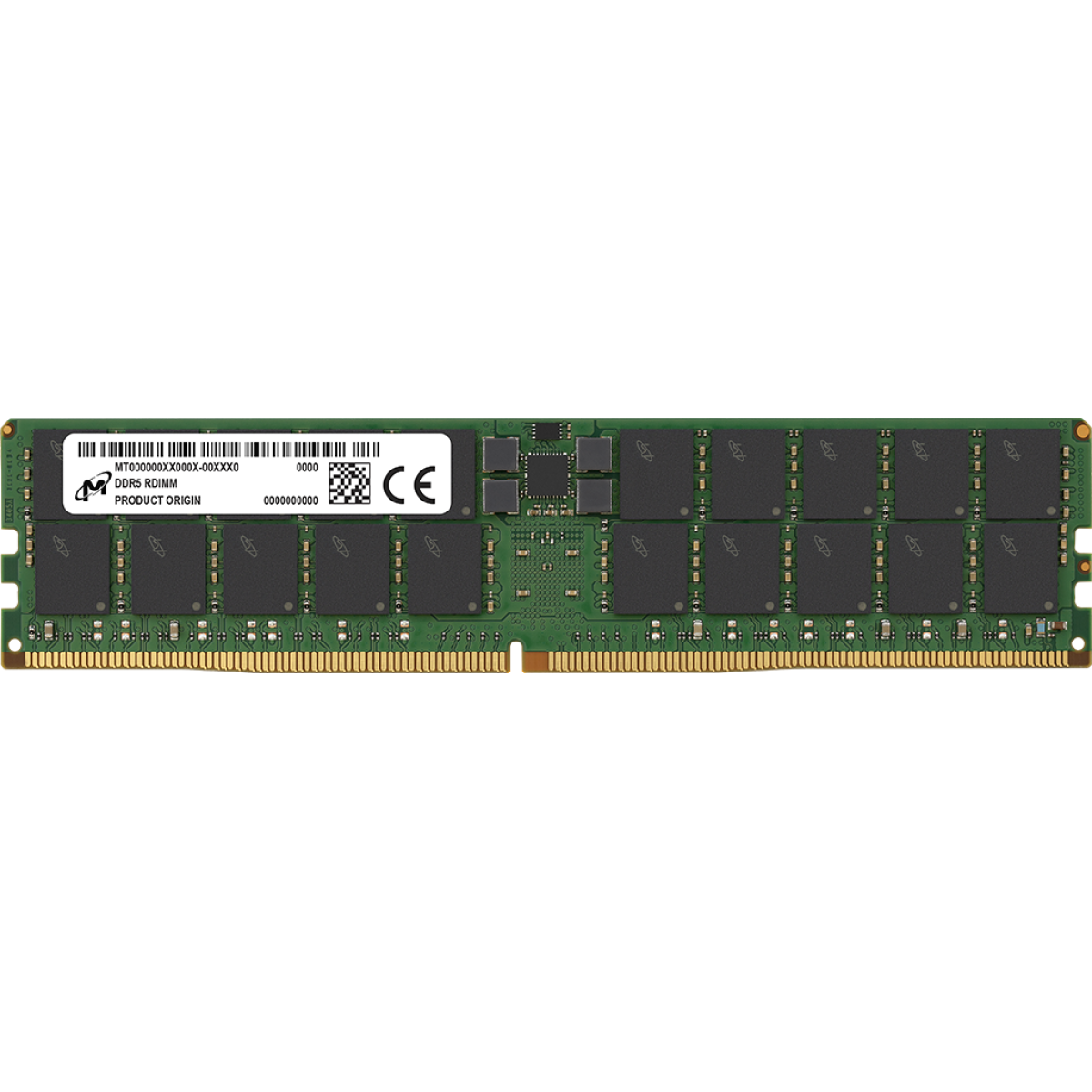 Micron 64GB DDR5-5600 RDIMM ECC Registered Server Memory Micron 64GB DDR5-5600 RDIMM ECC Registered Server Memory