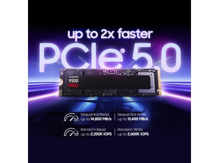 SAMSUNG 9100 PRO 1TB M.2 NVMe SSD GEN 5 14700MB/s