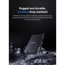 LEXAR SL300 2TB PORTABLE SSD USB 3.2 1050MB/s IP54 Dust and Water Resistance/2-meter anti-drop